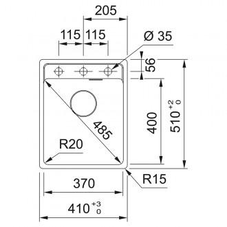 Кухонна мийка Franke Maris MRG 610-37 TL (114.0716.703) сірий сланець